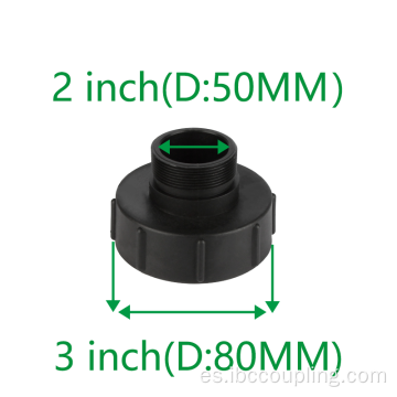 Adaptador de tanque IBC de 3 a 2 pulgadas